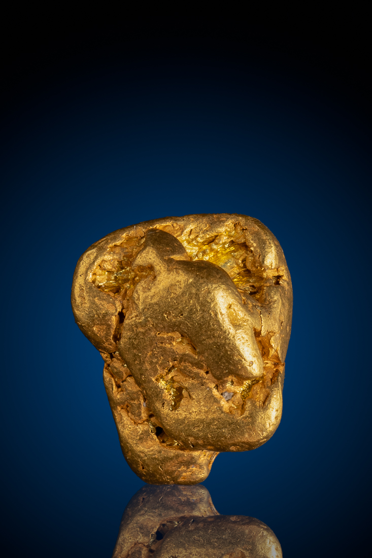 (image for) Beautiful Buttery Color Natural Gold Nugget - American River, CA - 10.44 grams